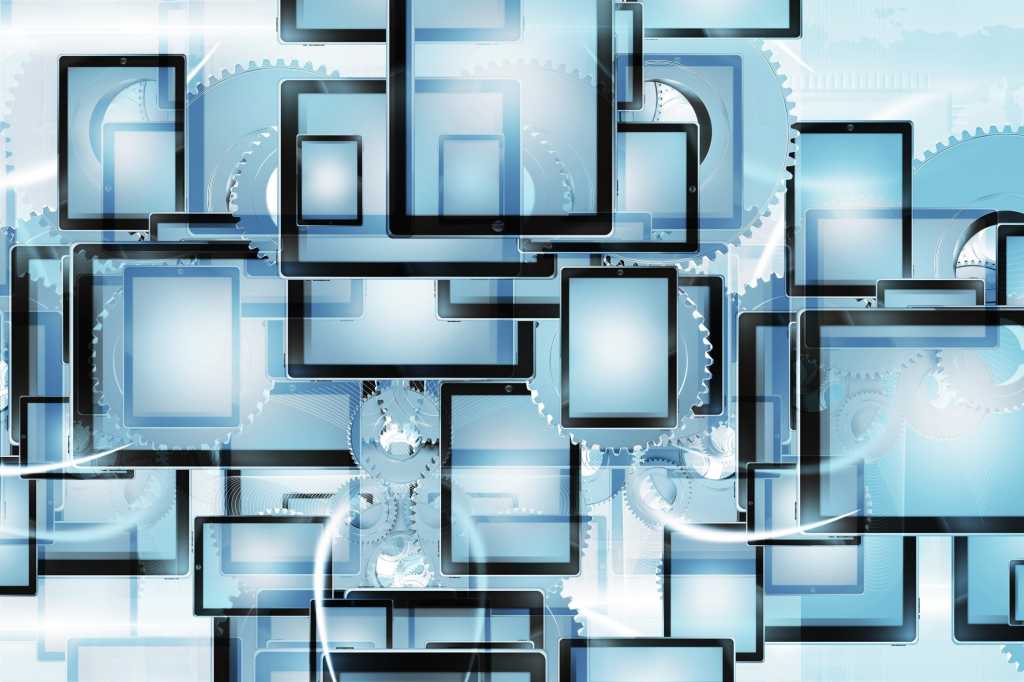 overlapping mobile devices