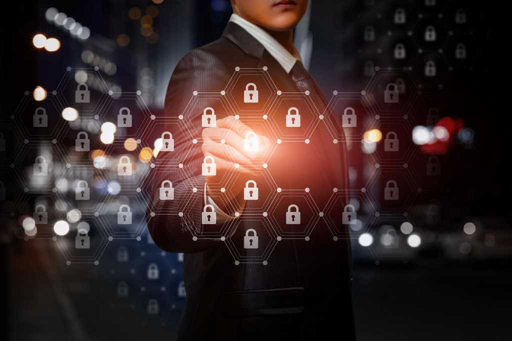 network security / secure connections / integrated system of locks