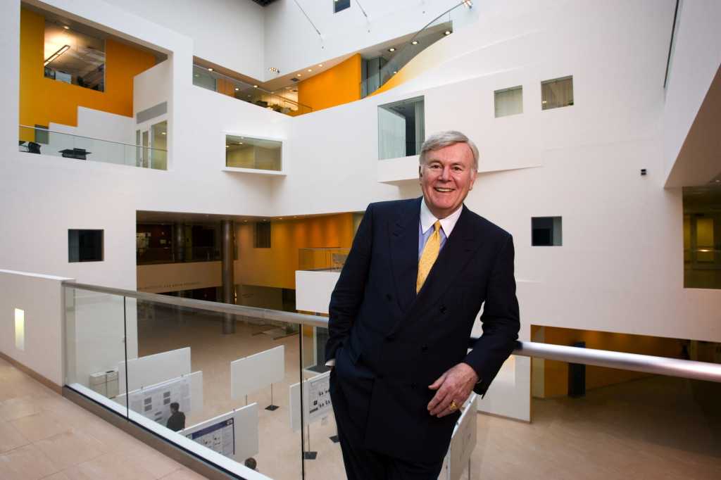 Patrick McGovern, interior shot at the McGovern Institute for Brain Research [MIBR] at MIT