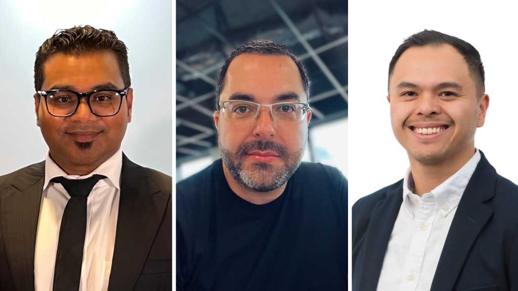 Next CIO Australia 2025 finalists Victor Raham, Igor Gjorgjioski, Rolf Salmonte.